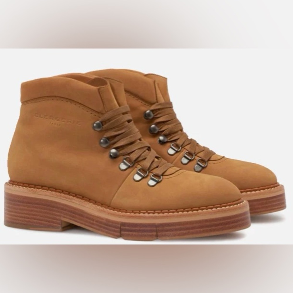 Clergerie Celina Platform Boots Tan